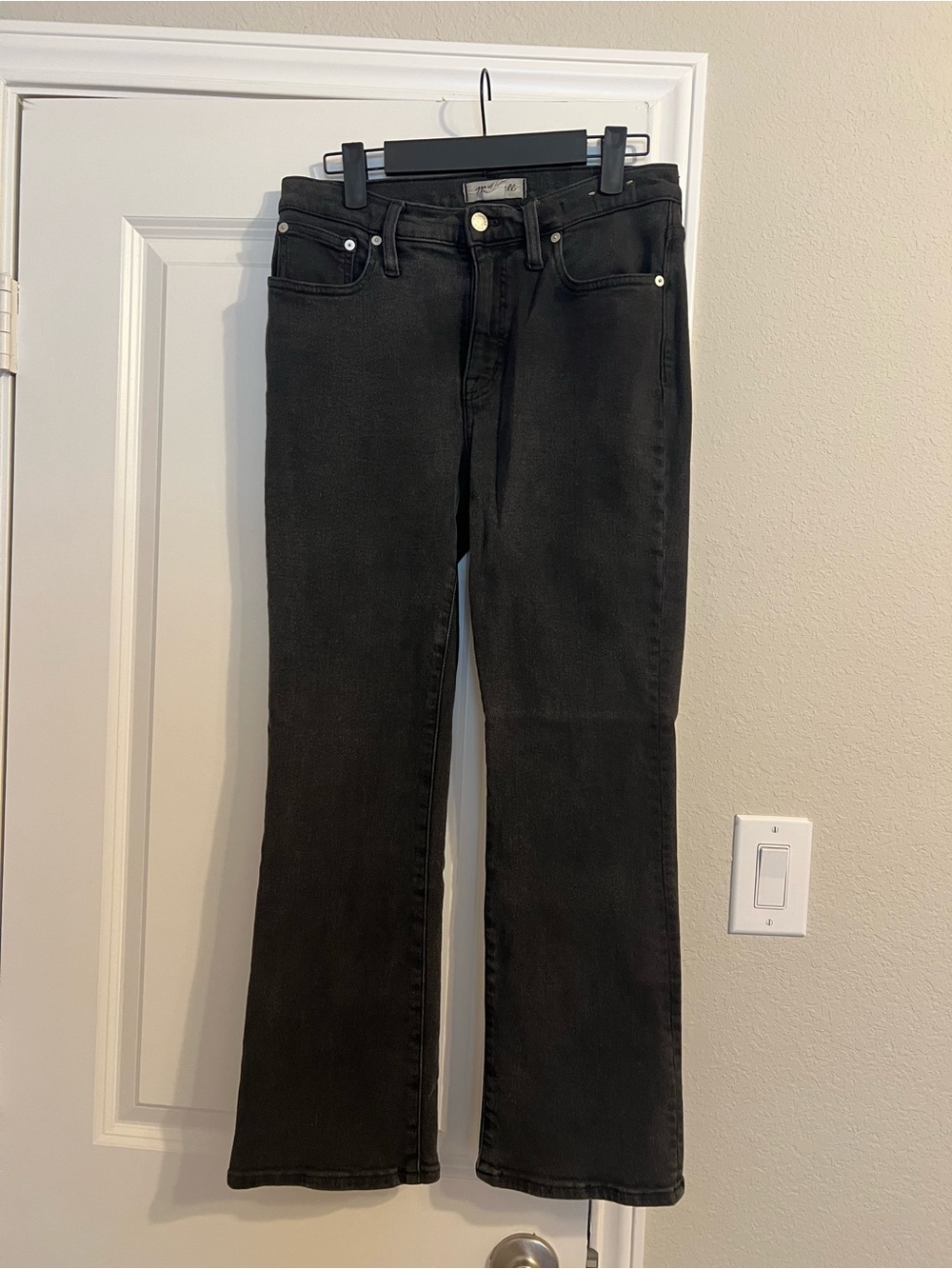 Madewell Black Flare Jeans